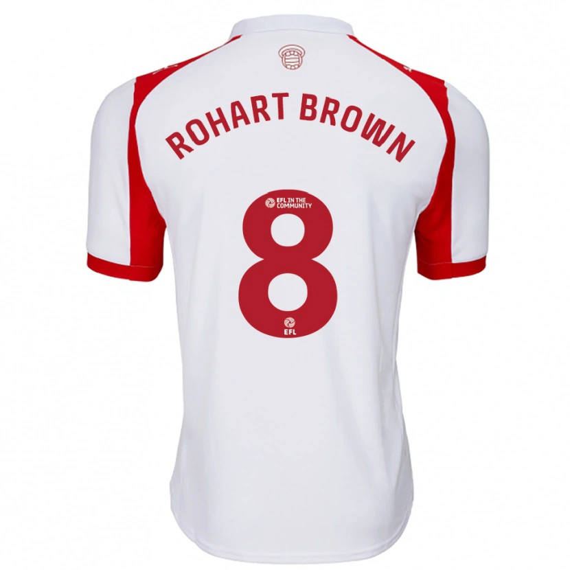 Danxen Dames Thierry Rohart-Brown #8 Wit Rood Thuisshirt Thuistenue 2025/26 T-Shirt België