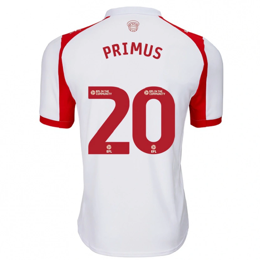 Danxen Dames Atlanta Primus #20 Wit Rood Thuisshirt Thuistenue 2025/26 T-Shirt België