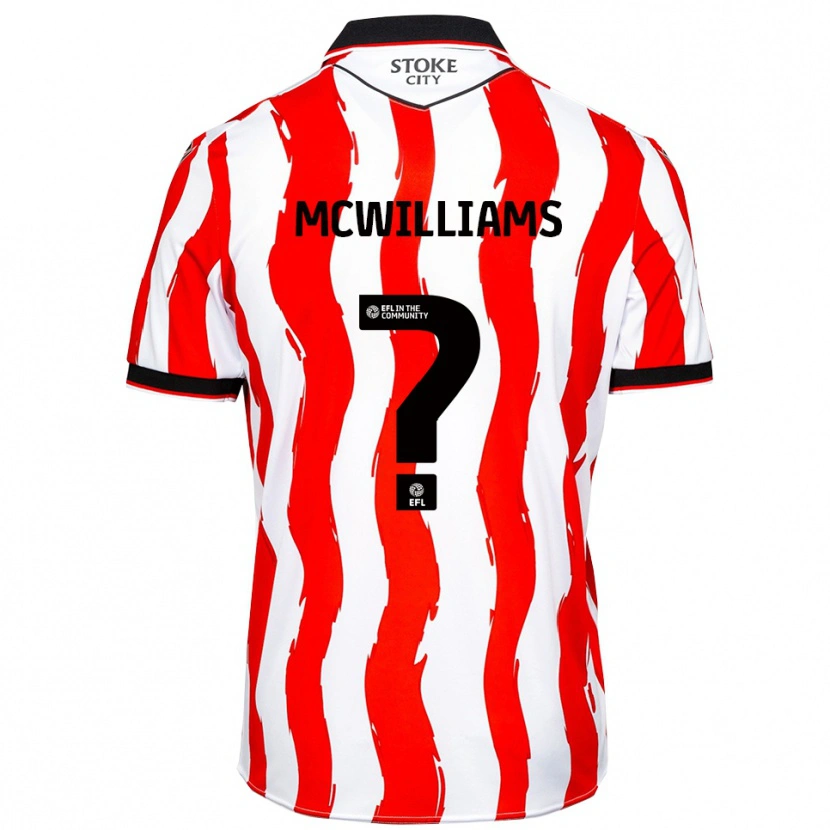 Danxen Dames Josh Mcwilliams #0 Wit Rood Thuisshirt Thuistenue 2025/26 T-Shirt België