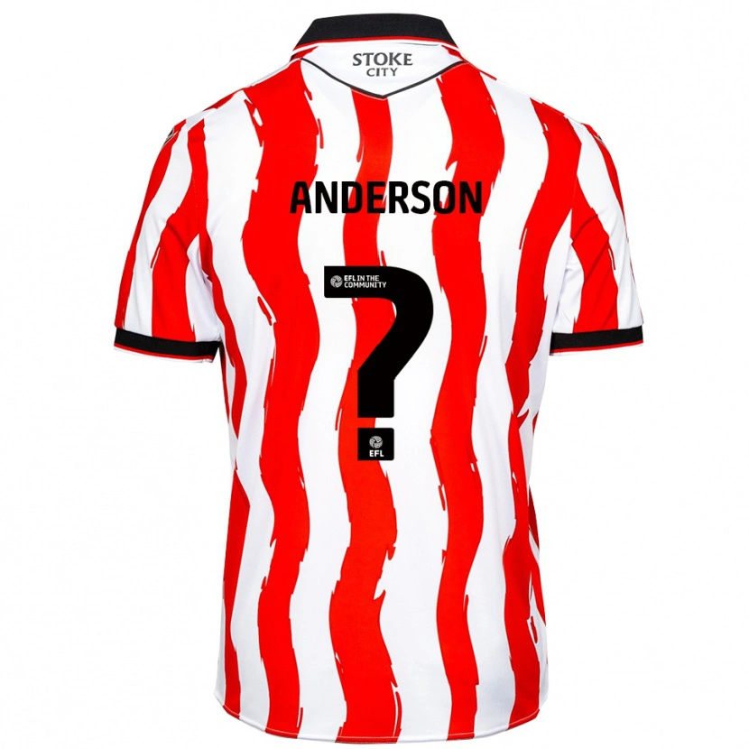 Danxen Dames Freddie Anderson #0 Wit Rood Thuisshirt Thuistenue 2025/26 T-Shirt België