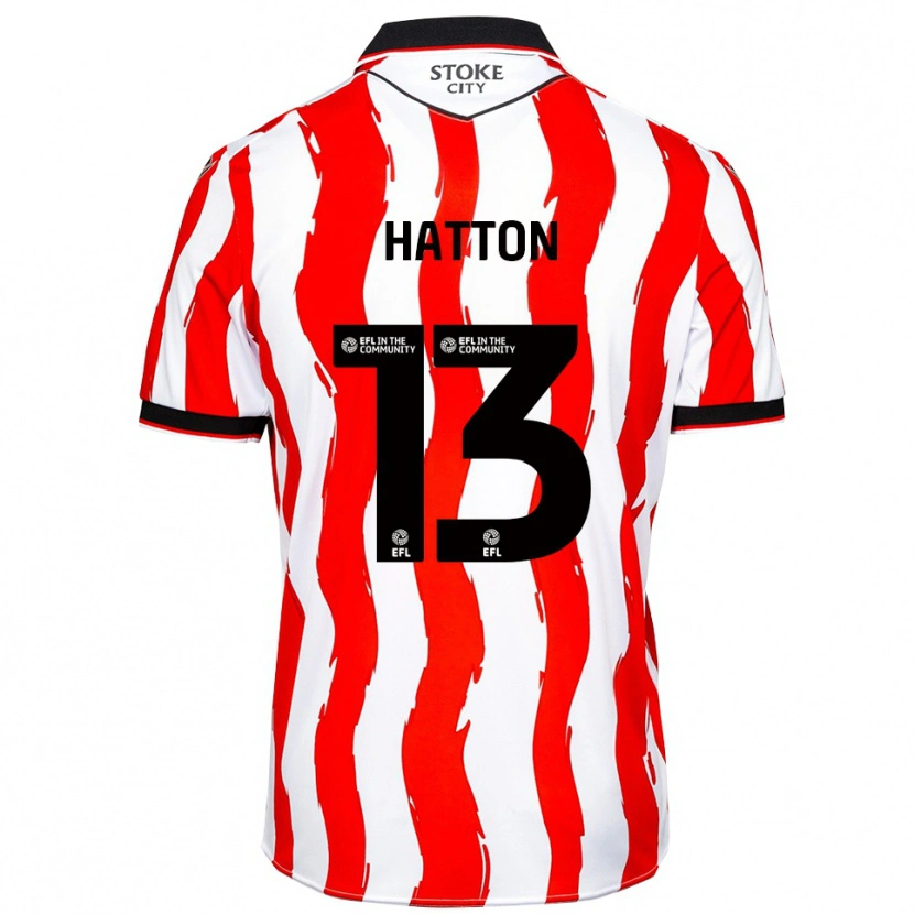 Danxen Dames Oscar Hatton #13 Wit Rood Thuisshirt Thuistenue 2025/26 T-Shirt België