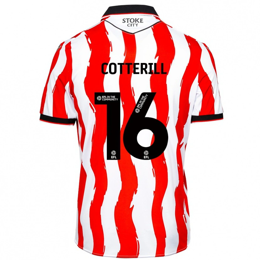 Danxen Dames Alex Cotterill #16 Wit Rood Thuisshirt Thuistenue 2025/26 T-Shirt België