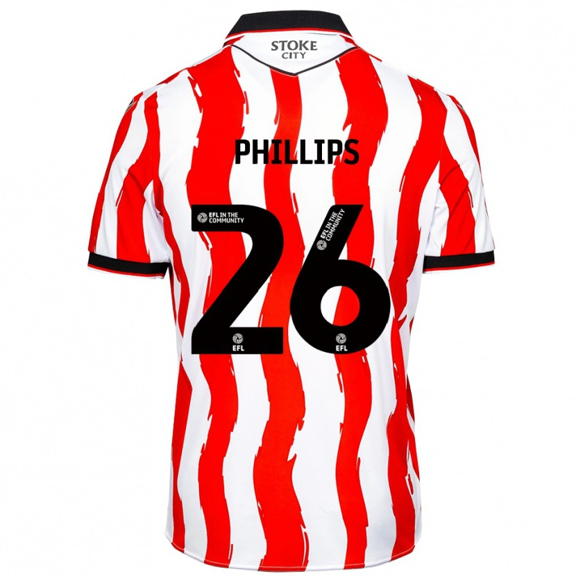 Danxen Dames Ashley Phillips #26 Wit Rood Thuisshirt Thuistenue 2025/26 T-Shirt België