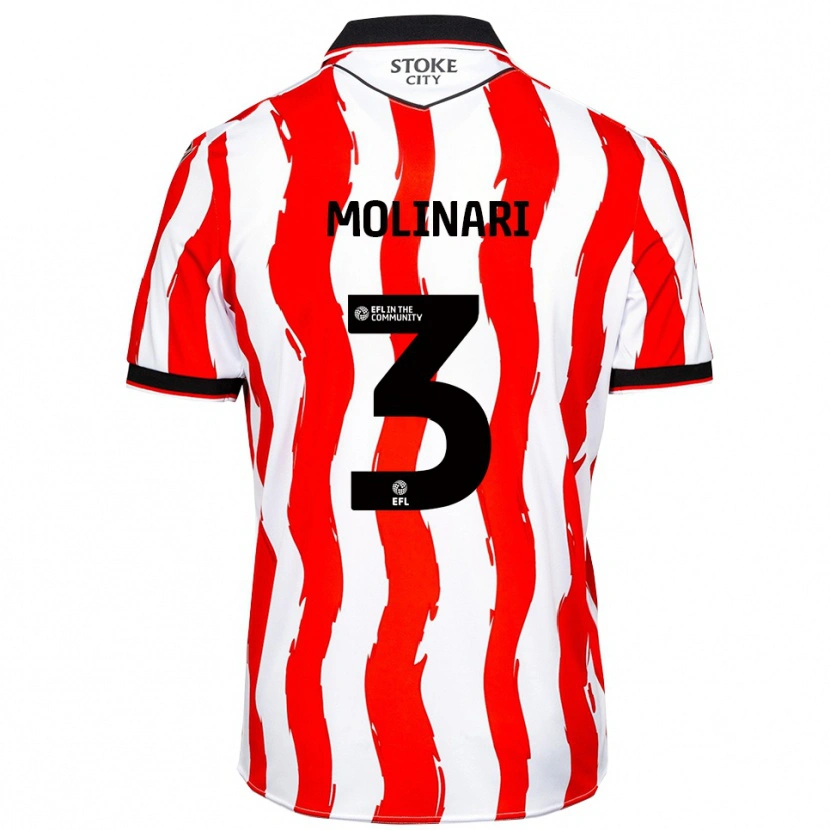 Danxen Dames Lucia Molinari #3 Wit Rood Thuisshirt Thuistenue 2025/26 T-Shirt België