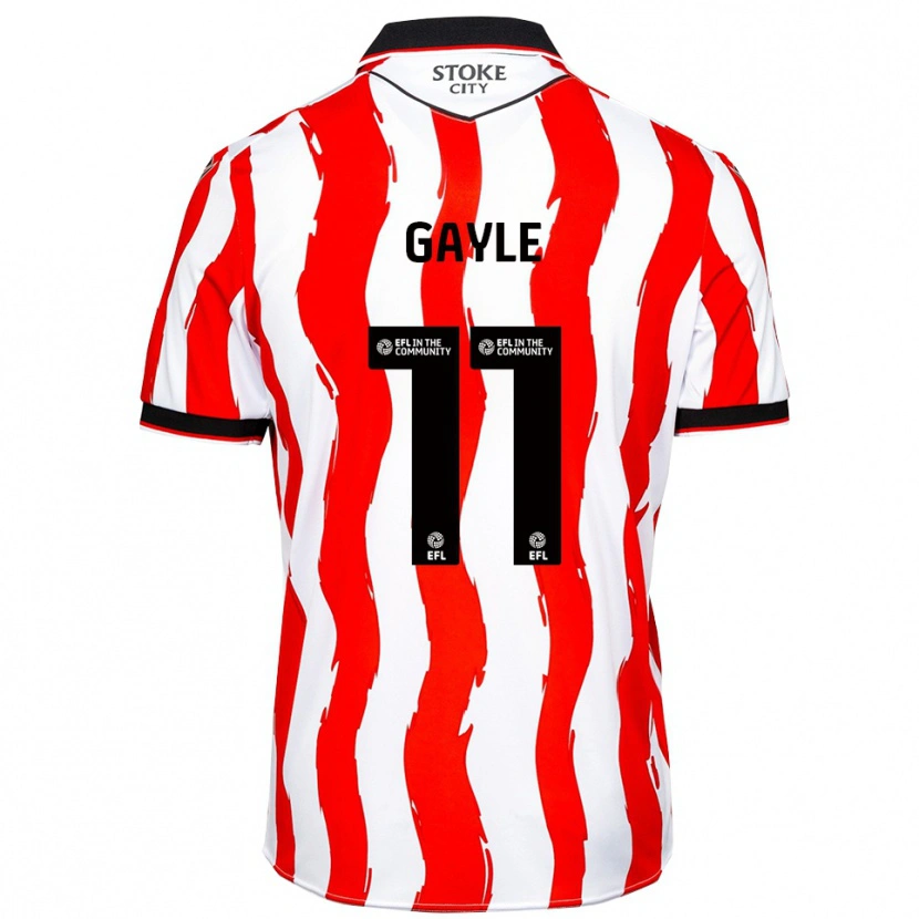 Danxen Dames Dwight Gayle #11 Wit Rood Thuisshirt Thuistenue 2025/26 T-Shirt België