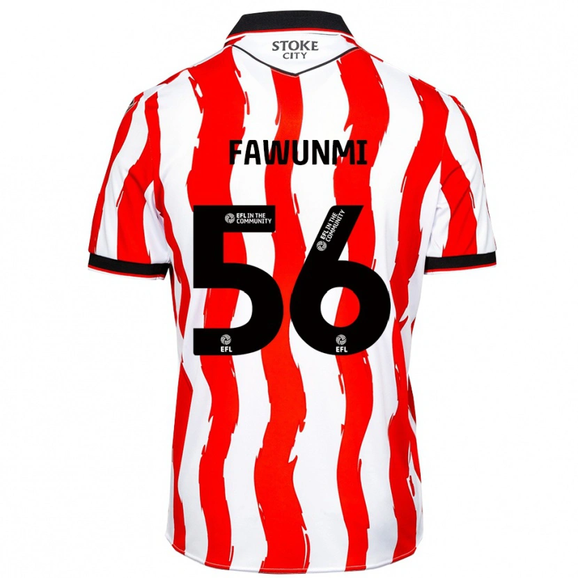 Danxen Dames Favour Fawunmi #56 Wit Rood Thuisshirt Thuistenue 2025/26 T-Shirt België