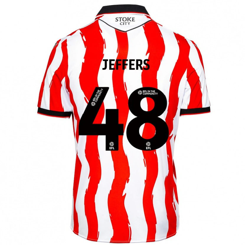 Danxen Dames Keke Jeffers #48 Wit Rood Thuisshirt Thuistenue 2025/26 T-Shirt België