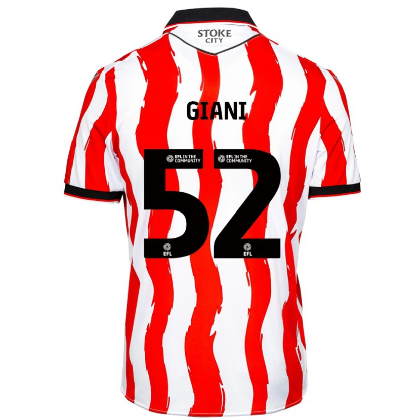Danxen Dames Laurence Giani #52 Wit Rood Thuisshirt Thuistenue 2025/26 T-Shirt België
