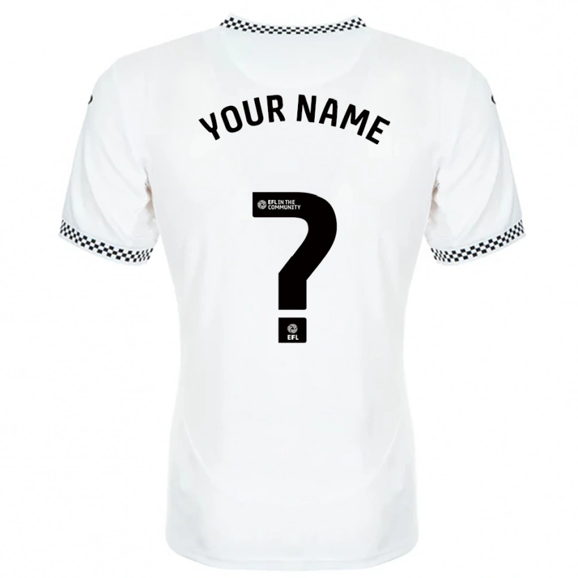 Danxen Dames Uw Naam #0 Wit Oranje Thuisshirt Thuistenue 2025/26 T-Shirt België
