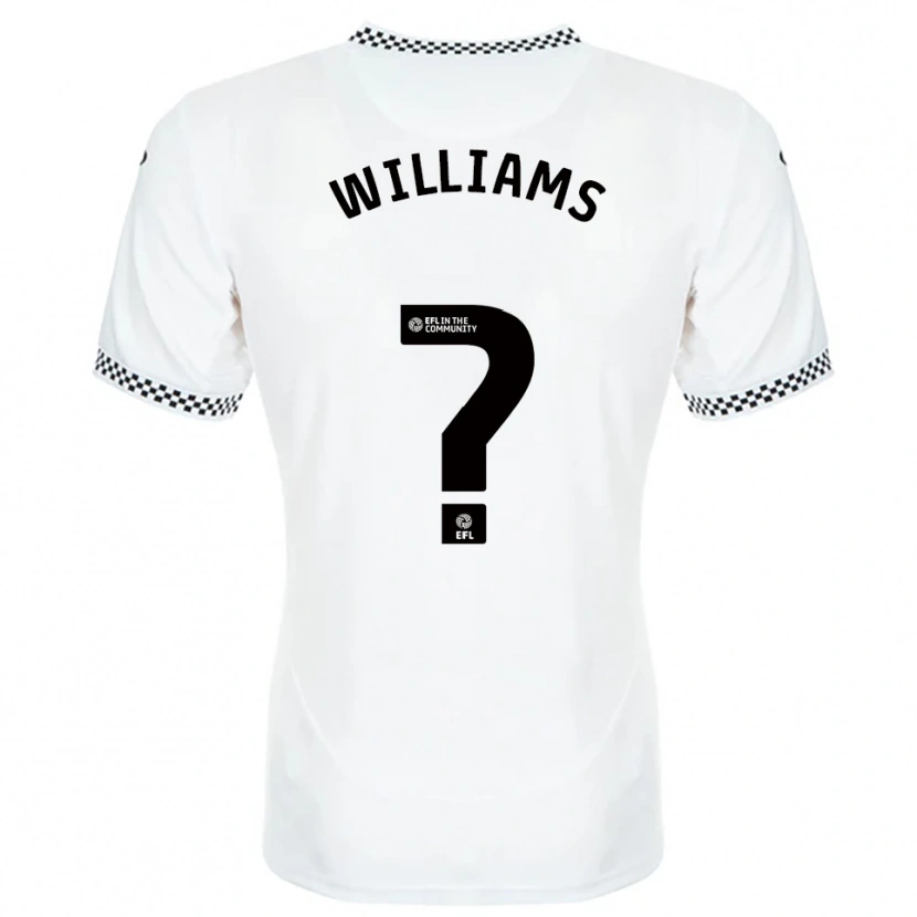Danxen Dames Osian Williams #0 Wit Oranje Thuisshirt Thuistenue 2025/26 T-Shirt België