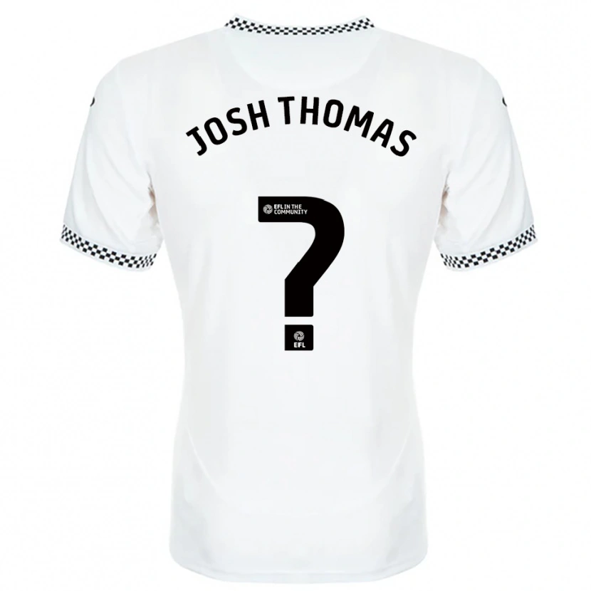 Danxen Dames Josh Thomas #0 Wit Oranje Thuisshirt Thuistenue 2025/26 T-Shirt België