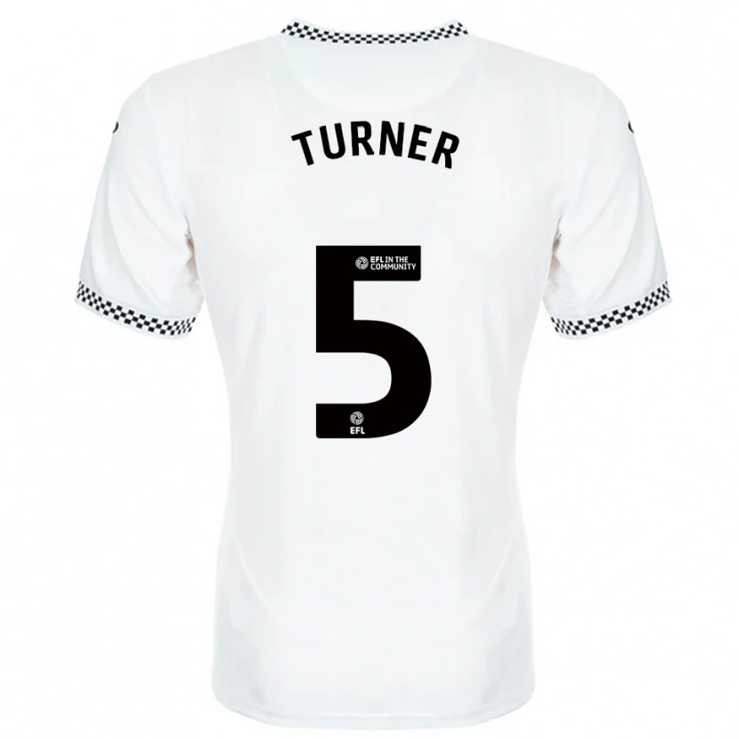 Danxen Dames Steph Turner #5 Wit Oranje Thuisshirt Thuistenue 2025/26 T-Shirt België