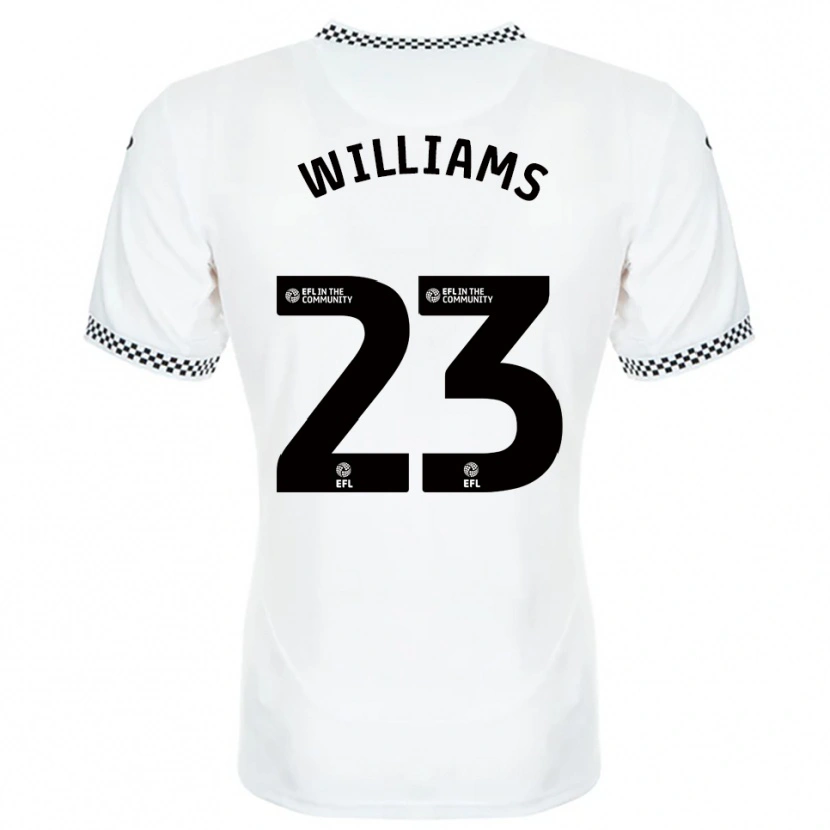 Danxen Dames Jessica Williams #23 Wit Oranje Thuisshirt Thuistenue 2025/26 T-Shirt België