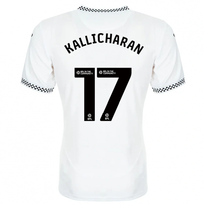Danxen Dames Josiah Kallicharan #17 Wit Oranje Thuisshirt Thuistenue 2025/26 T-Shirt België