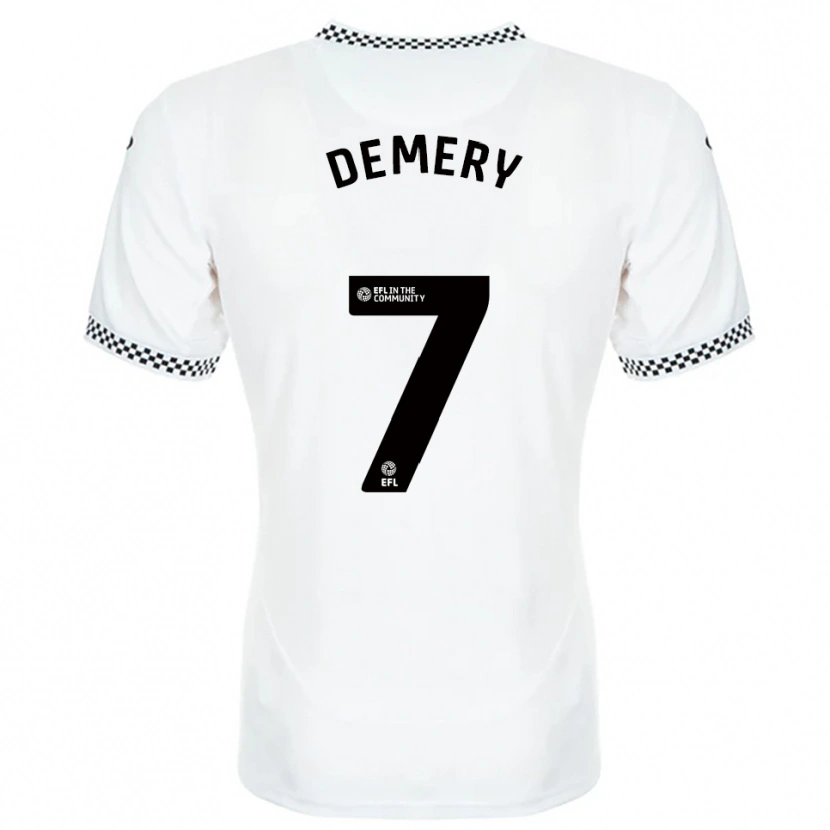Danxen Dames Caleb Demery #7 Wit Oranje Thuisshirt Thuistenue 2025/26 T-Shirt België