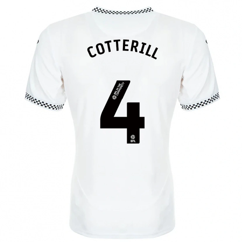 Danxen Dames Joel Cotterill #4 Wit Oranje Thuisshirt Thuistenue 2025/26 T-Shirt België