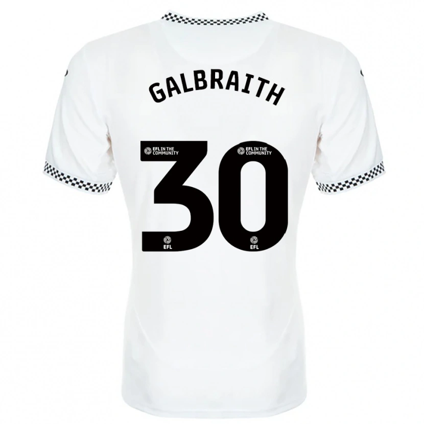 Danxen Dames Ethan Galbraith #30 Wit Oranje Thuisshirt Thuistenue 2025/26 T-Shirt België