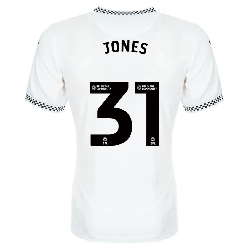 Danxen Dames Verity Jones #31 Wit Oranje Thuisshirt Thuistenue 2025/26 T-Shirt België