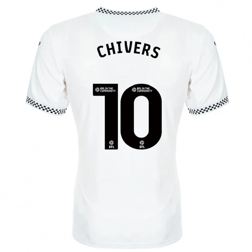 Danxen Dames Chloe Chivers #10 Wit Oranje Thuisshirt Thuistenue 2025/26 T-Shirt België