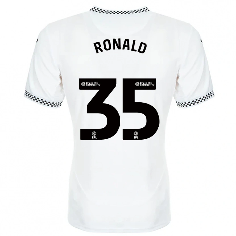Danxen Dames Ronald #35 Wit Oranje Thuisshirt Thuistenue 2025/26 T-Shirt België