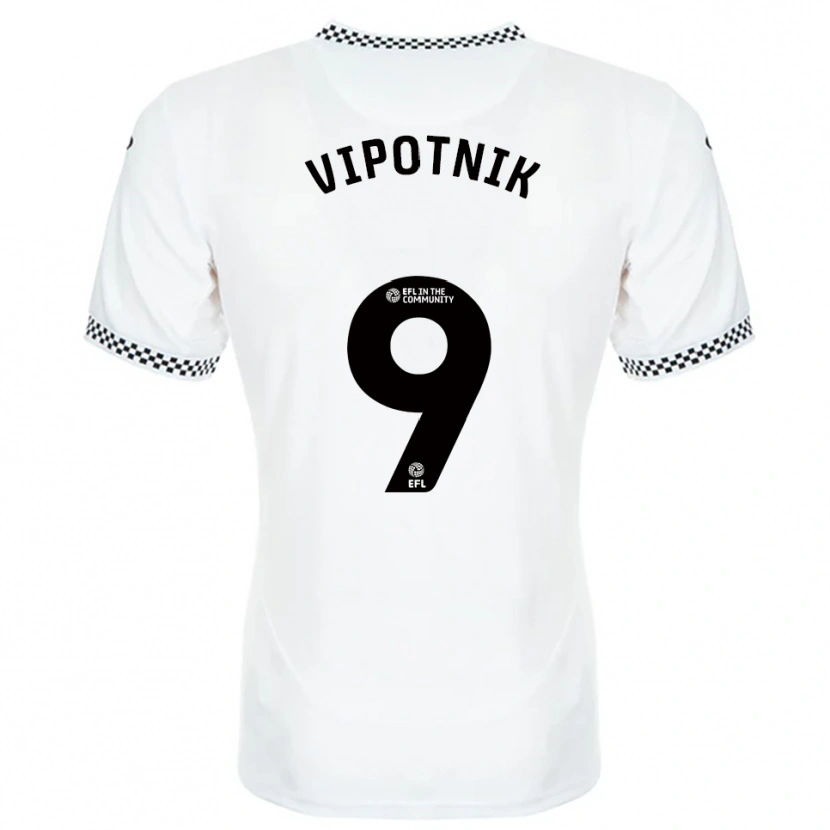 Danxen Dames Zan Vipotnik #9 Wit Oranje Thuisshirt Thuistenue 2025/26 T-Shirt België