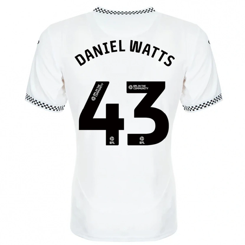 Danxen Dames Daniel Watts #43 Wit Oranje Thuisshirt Thuistenue 2025/26 T-Shirt België