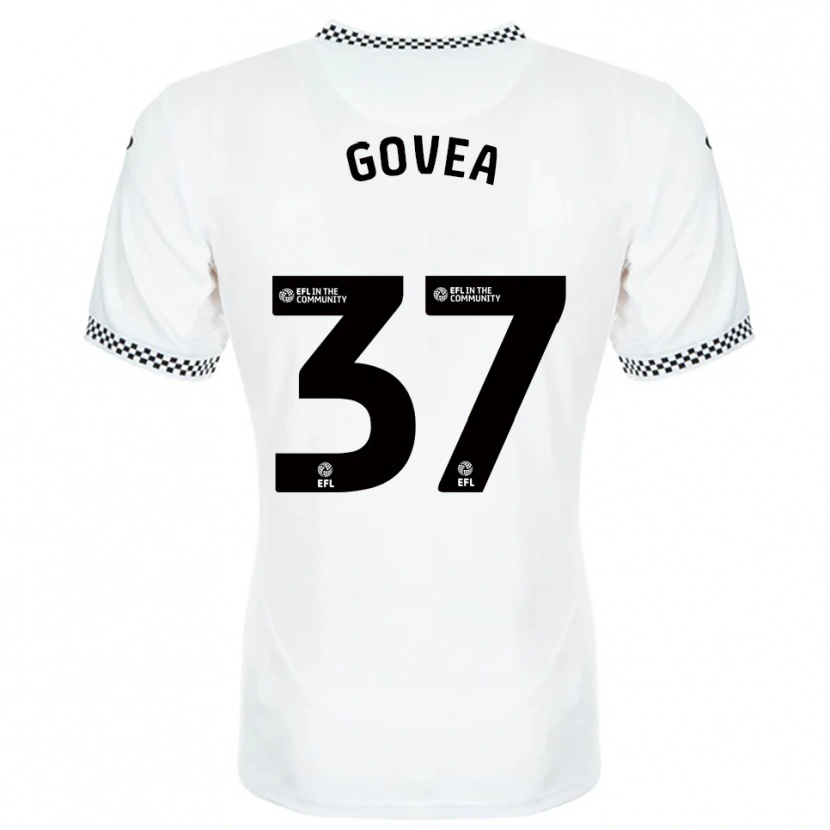 Danxen Dames Aimar Govea #37 Wit Oranje Thuisshirt Thuistenue 2025/26 T-Shirt België