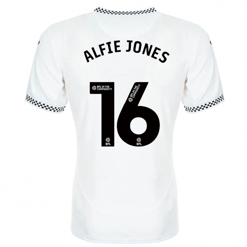 Danxen Dames Alfie Jones #16 Wit Oranje Thuisshirt Thuistenue 2025/26 T-Shirt België