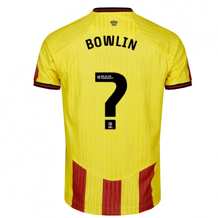Danxen Dames Amani Bowlin #0 Geel Rood Thuisshirt Thuistenue 2025/26 T-Shirt België