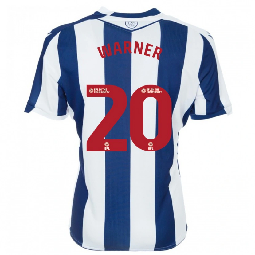 Danxen Dames Phoebe Warner #20 Marine Wit Thuisshirt Thuistenue 2025/26 T-Shirt België