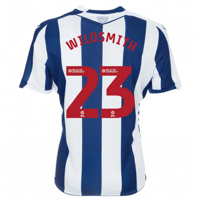 Danxen Dames Joe Wildsmith #23 Marine Wit Thuisshirt Thuistenue 2025/26 T-Shirt België