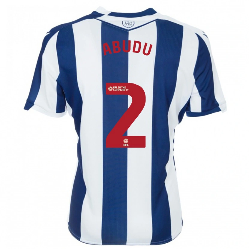 Danxen Dames Abdul Abudu #2 Marine Wit Thuisshirt Thuistenue 2025/26 T-Shirt België