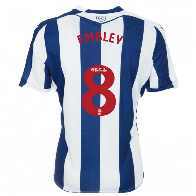 Danxen Dames Rosie Embley #8 Marine Wit Thuisshirt Thuistenue 2025/26 T-Shirt België