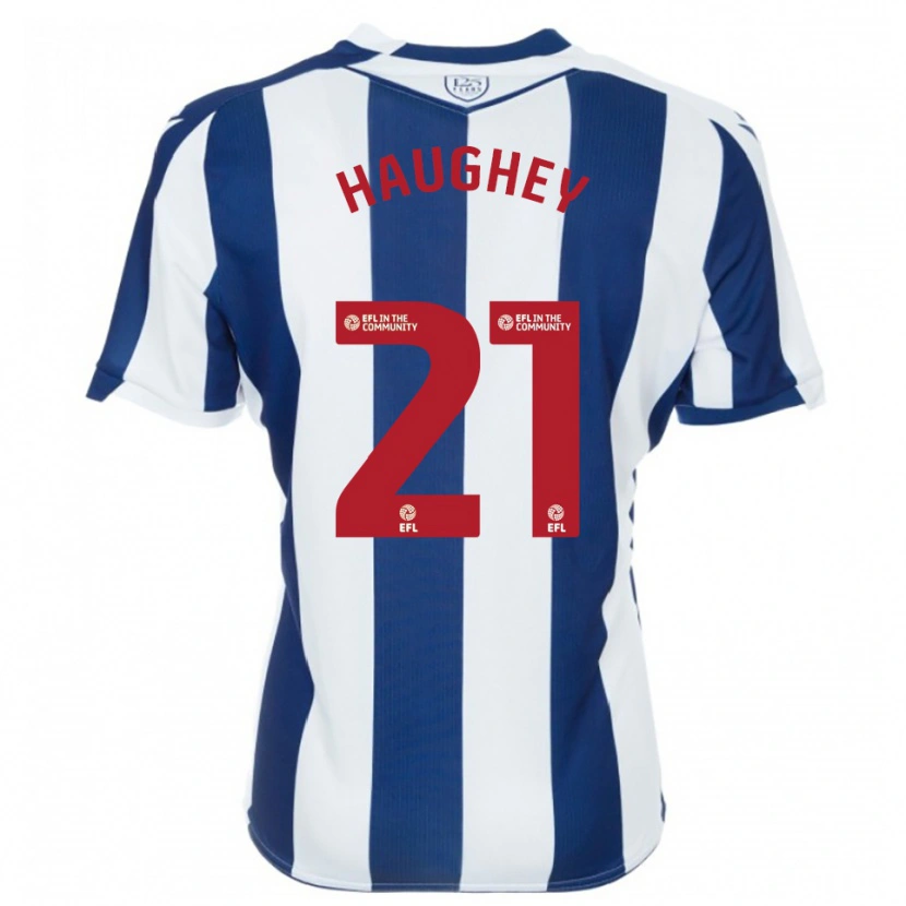 Danxen Dames Ella Haughey #21 Marine Wit Thuisshirt Thuistenue 2025/26 T-Shirt België