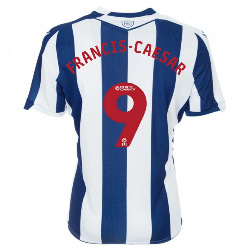 Danxen Dames Jaiden Francis-Caesar #9 Marine Wit Thuisshirt Thuistenue 2025/26 T-Shirt België