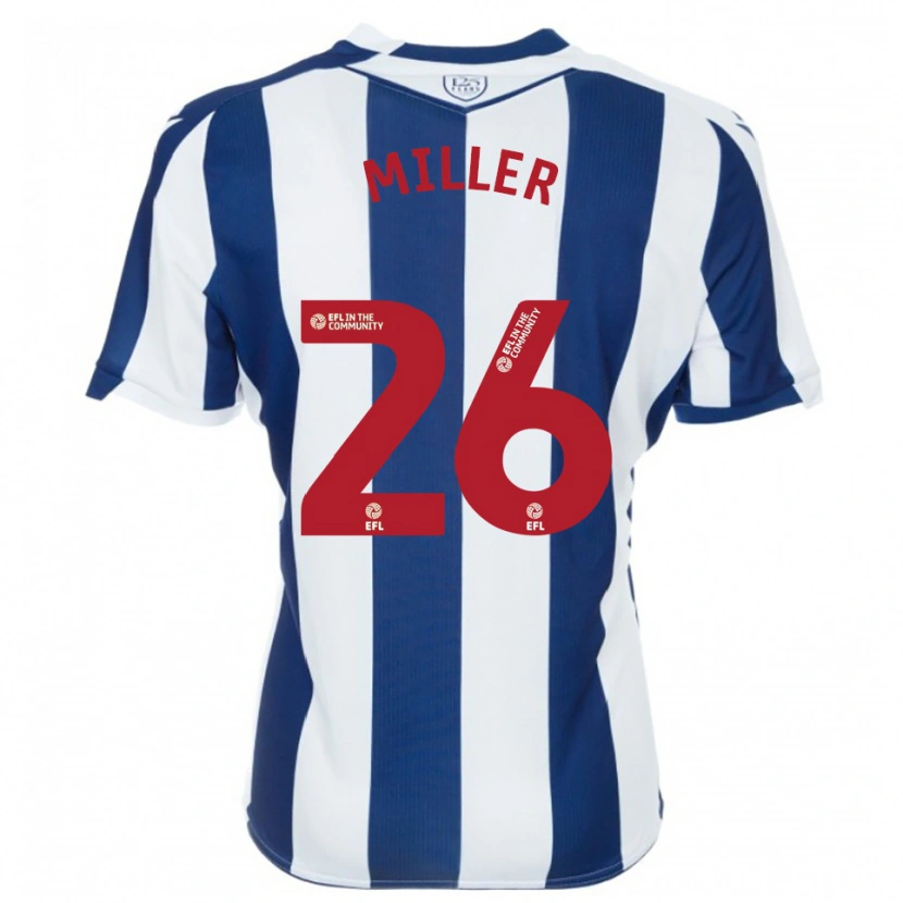 Danxen Dames Nna Miller #26 Marine Wit Thuisshirt Thuistenue 2025/26 T-Shirt België