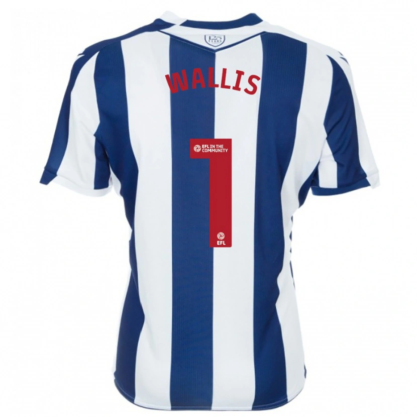 Danxen Dames Joe Wallis #1 Marine Wit Thuisshirt Thuistenue 2025/26 T-Shirt België