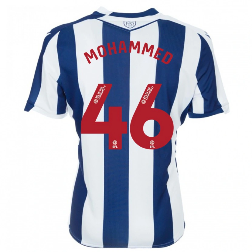 Danxen Dames Jamal Mohammed #46 Marine Wit Thuisshirt Thuistenue 2025/26 T-Shirt België