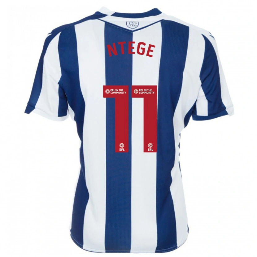 Danxen Dames Torin Ntege #11 Marine Wit Thuisshirt Thuistenue 2025/26 T-Shirt België