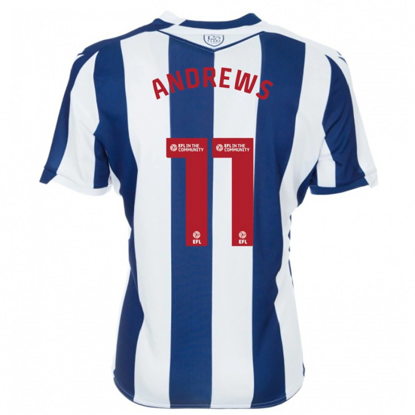 Danxen Dames Marli Rhodes-Andrews #11 Marine Wit Thuisshirt Thuistenue 2025/26 T-Shirt België