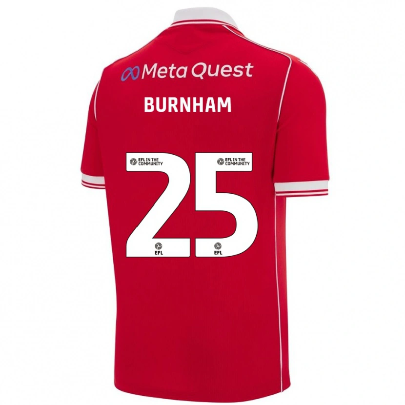 Danxen Dames Emma Burnham #25 Rood Wit Thuisshirt Thuistenue 2025/26 T-Shirt België