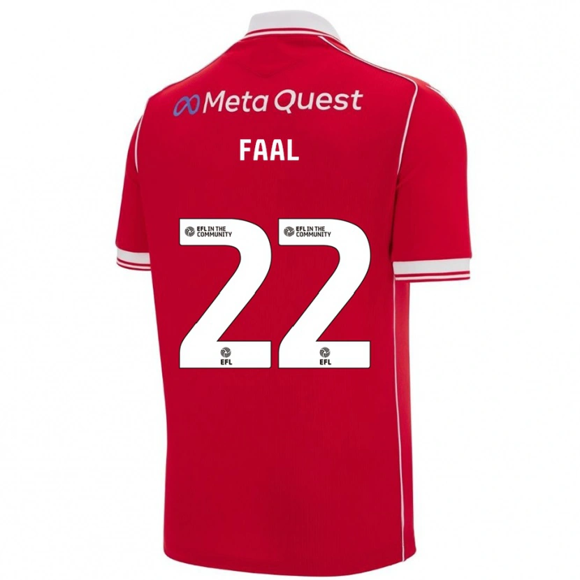Danxen Dames Mo Faal #22 Rood Wit Thuisshirt Thuistenue 2025/26 T-Shirt België