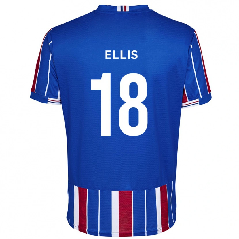 Danxen Dames Jack Ellis #18 Blauw Rood Wit Thuisshirt Thuistenue 2025/26 T-Shirt België