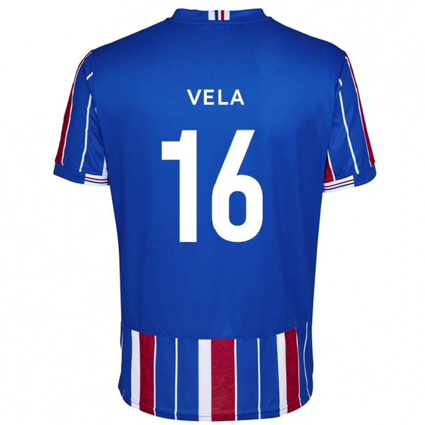 Danxen Dames Josh Vela #16 Blauw Rood Wit Thuisshirt Thuistenue 2025/26 T-Shirt België