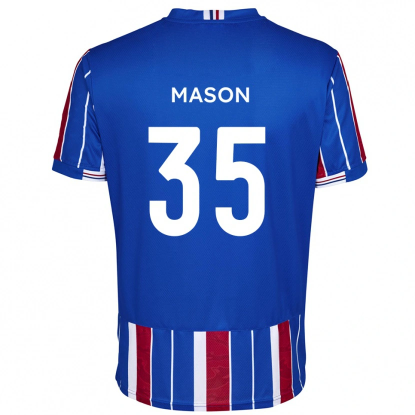 Danxen Dames Seb Mason #35 Blauw Rood Wit Thuisshirt Thuistenue 2025/26 T-Shirt België