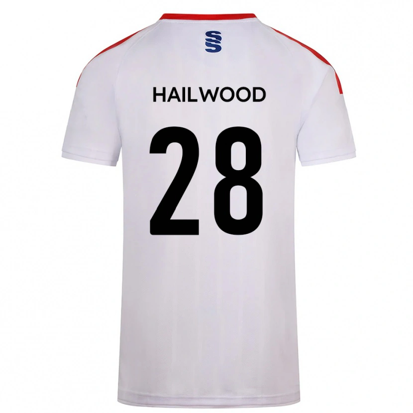 Danxen Dames Jesse Hailwood #28 Wit Marine Thuisshirt Thuistenue 2025/26 T-Shirt België