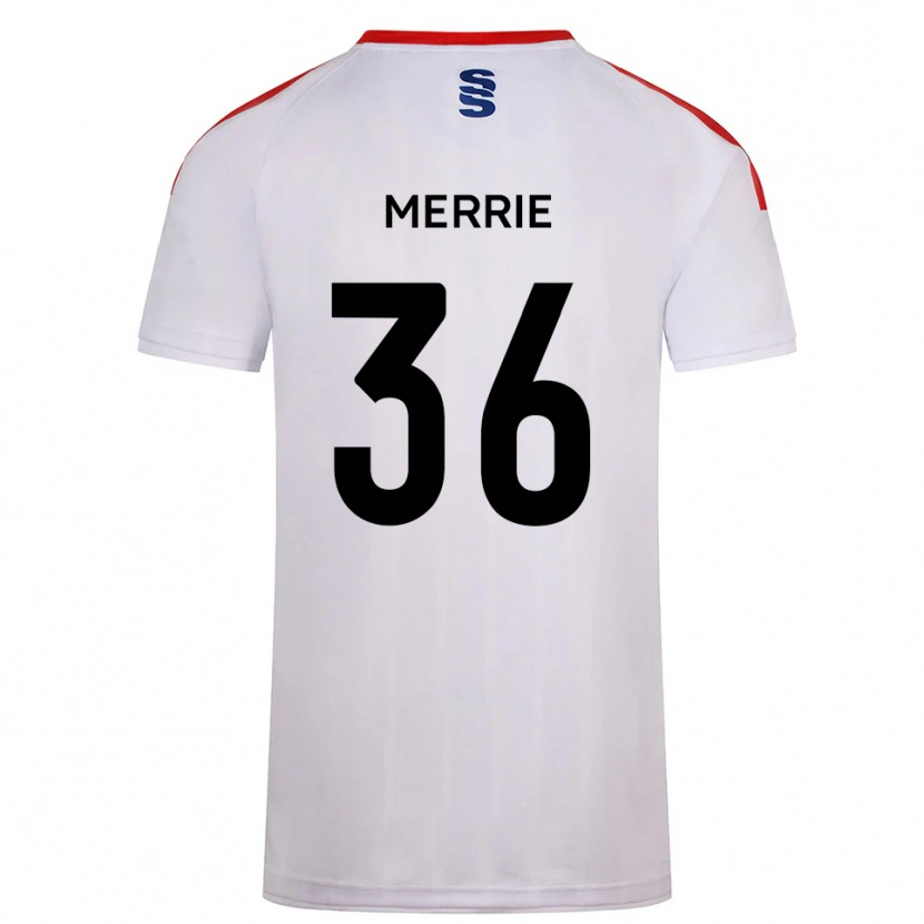 Danxen Dames Chris Merrie #36 Wit Marine Thuisshirt Thuistenue 2025/26 T-Shirt België