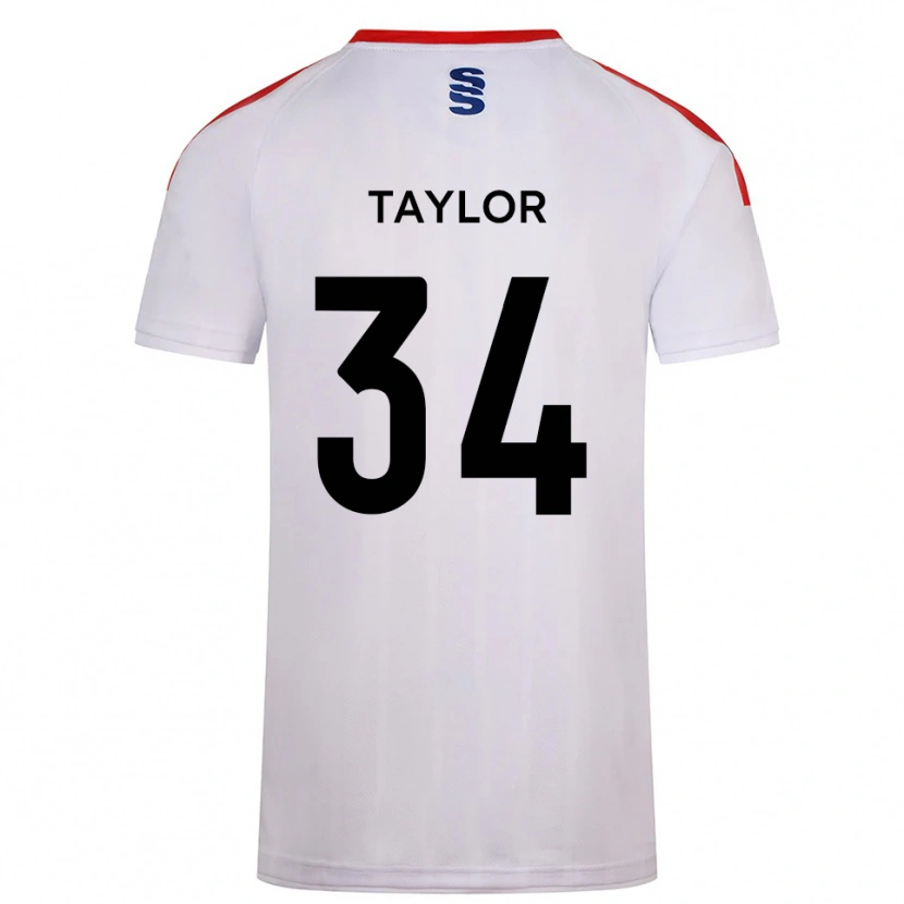 Danxen Dames James Taylor #34 Wit Marine Thuisshirt Thuistenue 2025/26 T-Shirt België