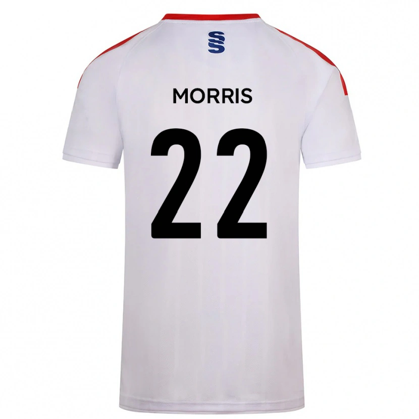 Danxen Dames Jack Morris #22 Wit Marine Thuisshirt Thuistenue 2025/26 T-Shirt België