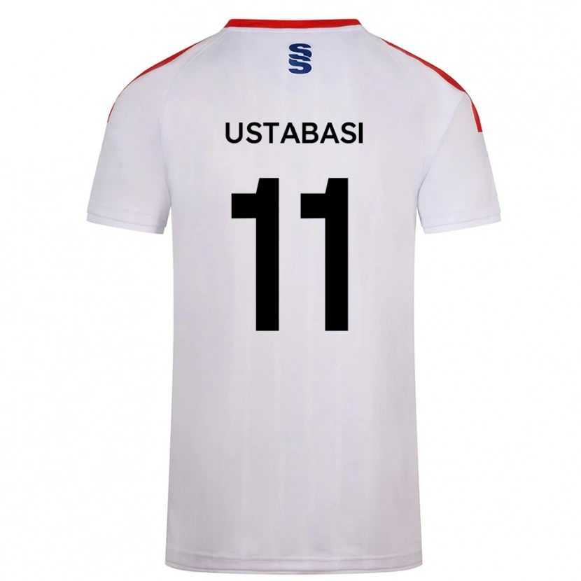 Danxen Dames Jonathan Ustabasi #11 Wit Marine Thuisshirt Thuistenue 2025/26 T-Shirt België
